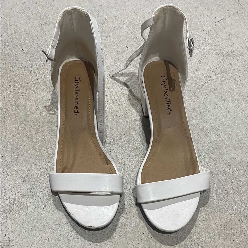 Cityclassified Elegant White Heels